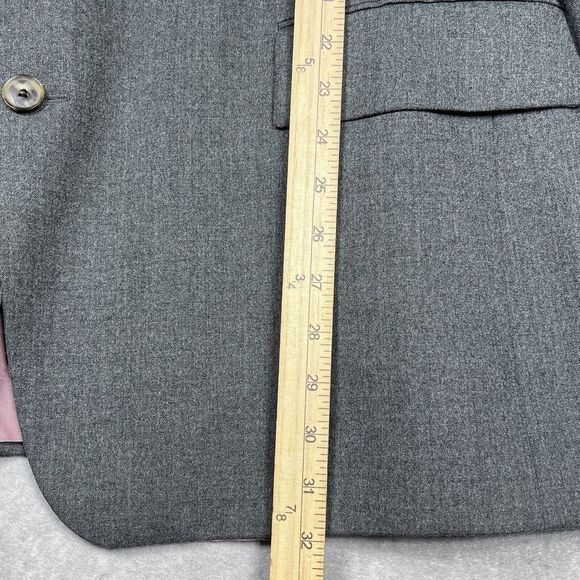Hugo Boss Wool Blazer Men’s 48 Regular Gray Scorsese/Movie Jacket - Picture 10 of 16